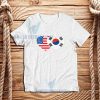 Patriotik-Amerika-Korea-T-Shirt