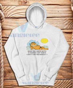 Garfield-Cowboy-Hoodie-White